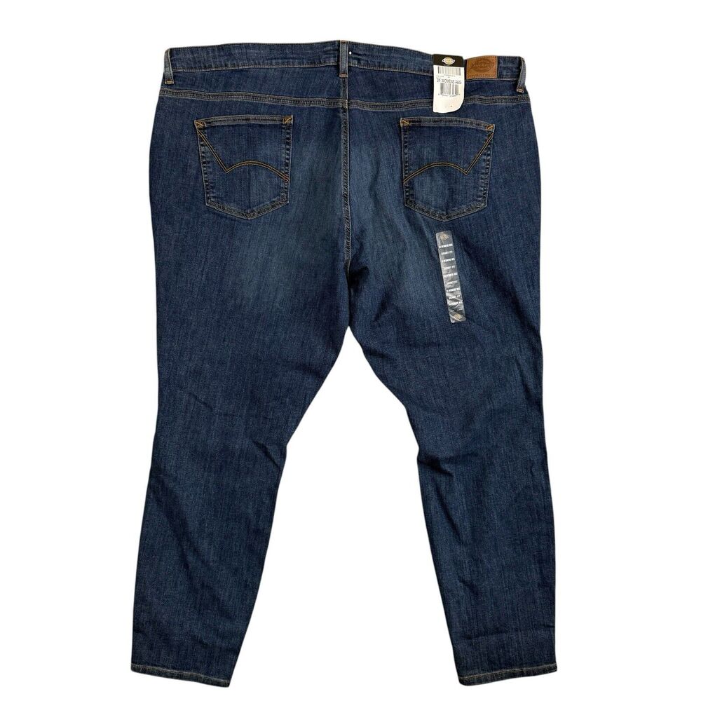 Dickies Jeans Women's Blue Mid Rise Skinny Denim jeans Stretch SZ/24R - Picture 2 of 15